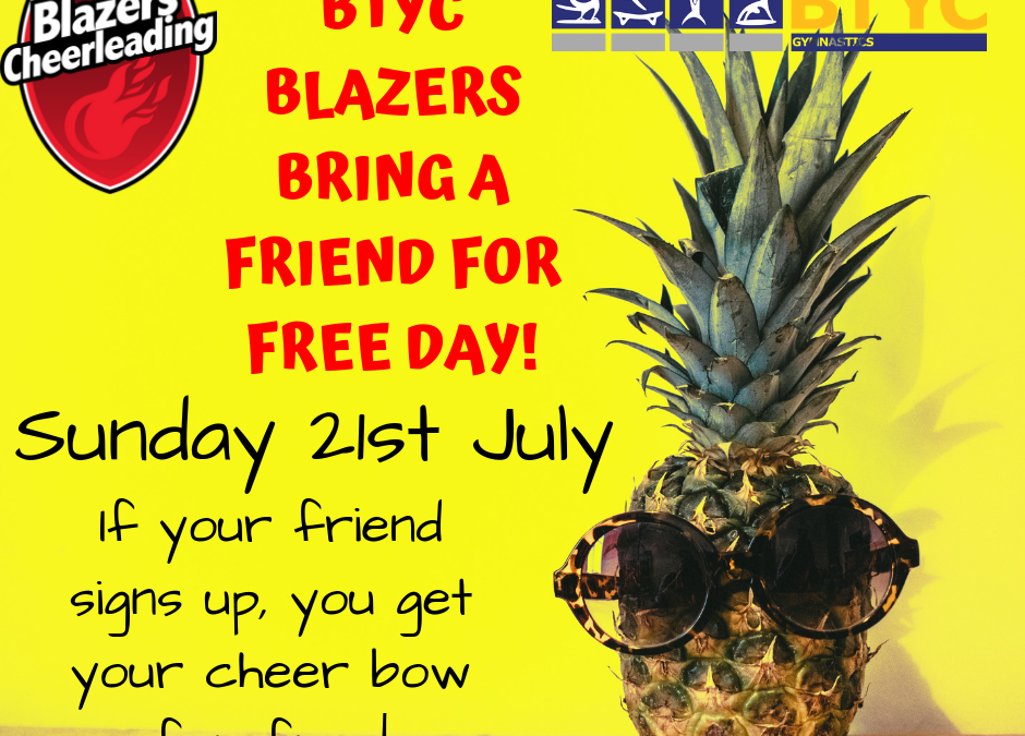 Cheerleading Bring A Friend Day