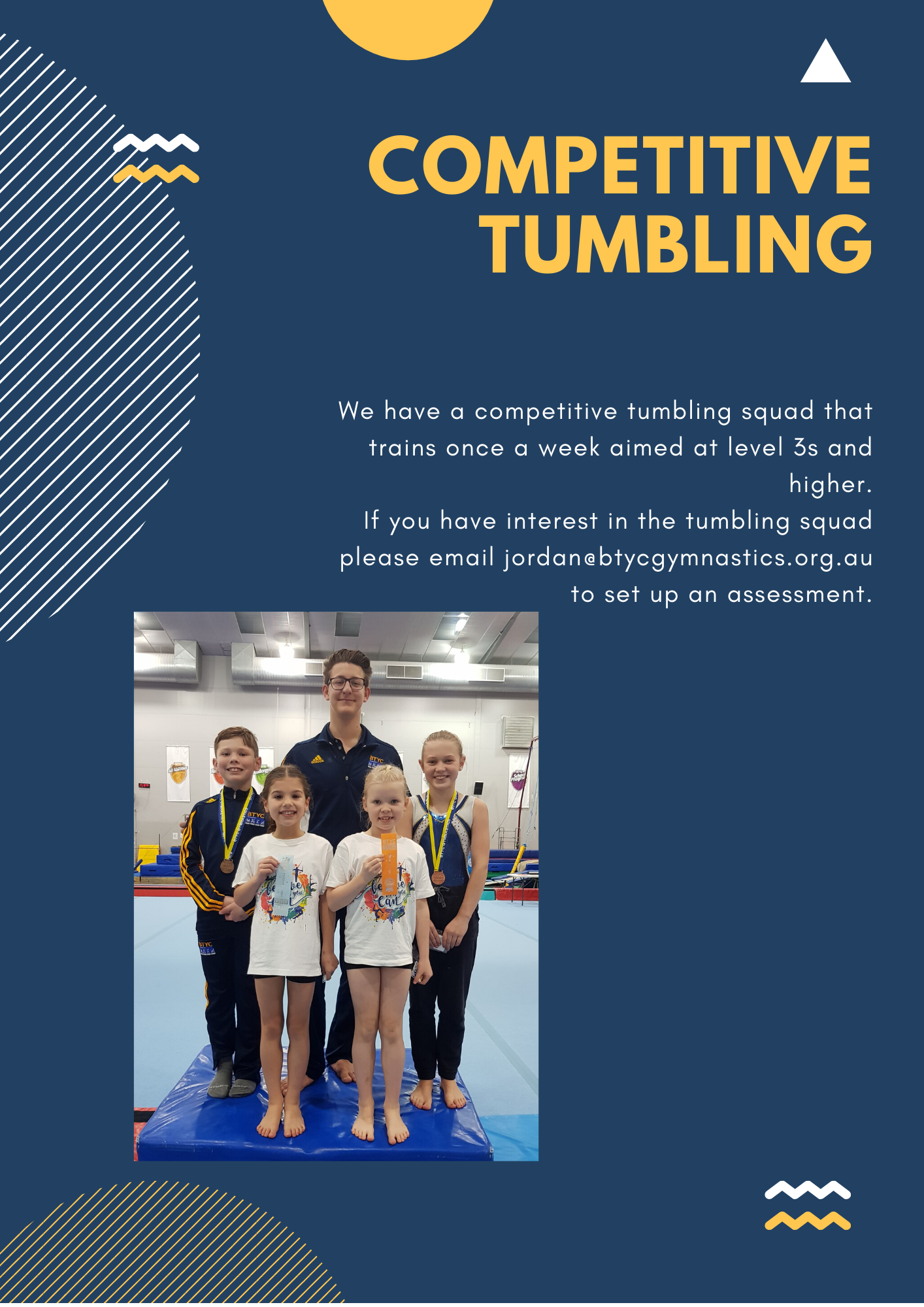 Trampolining and Tumbling Competitive Trampoline BTYC Gymnastics